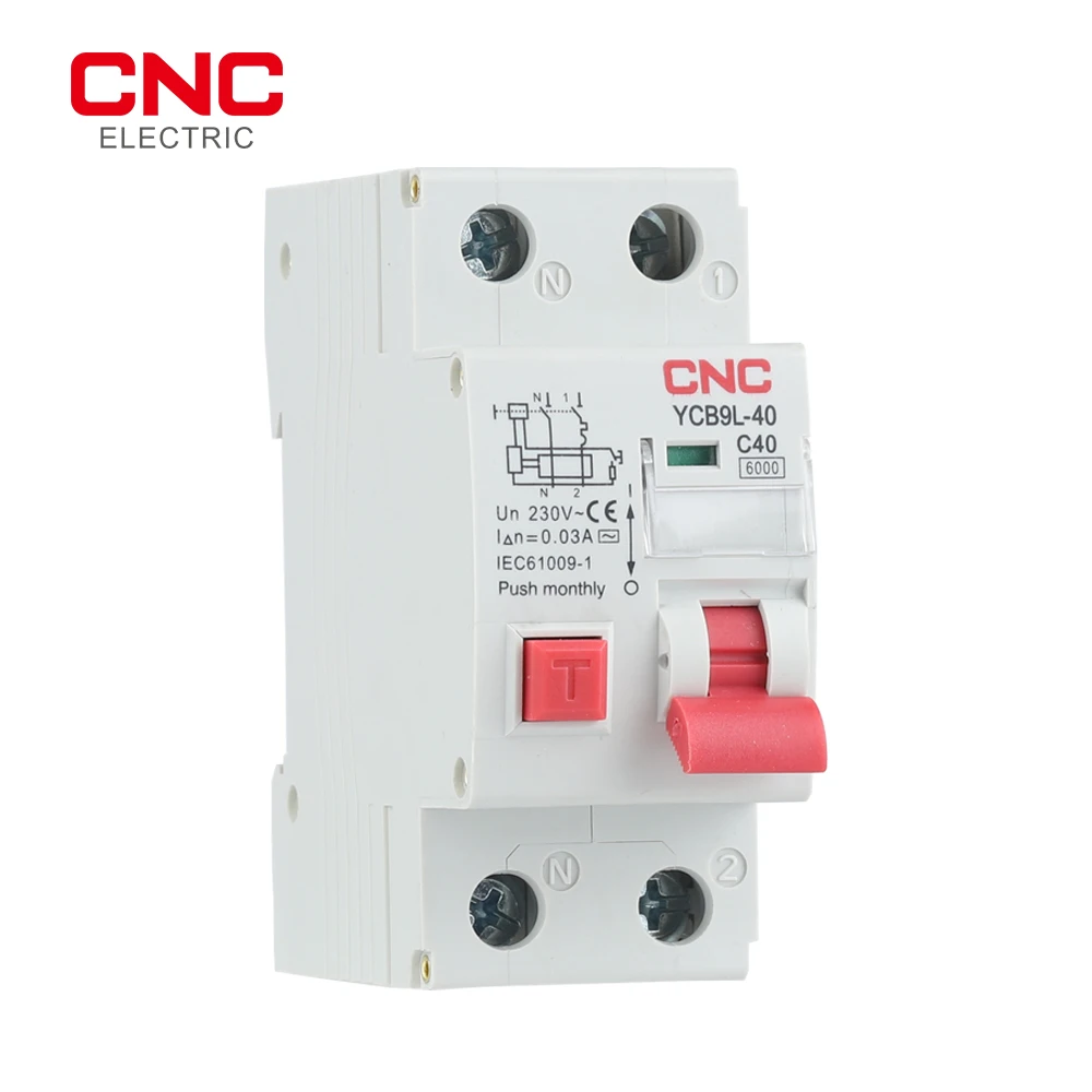 

CNC 230V 50/60Hz RCBO MCB 30ma автоматический выключатель с защитой от перегрузки по току и утечки