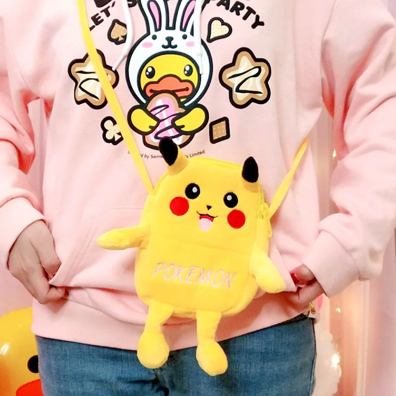 Женский плюшевый рюкзак pikachu наплечная сумка в японском стиле с рисунком сыра