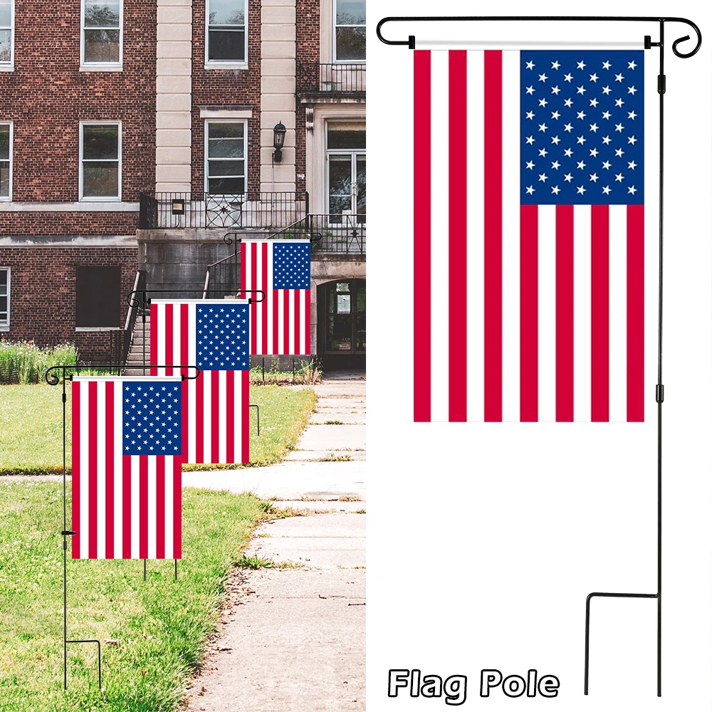 Garden Flag Pole Outdoor Yard Flags Stand Holder Banner Bracket Stoppers Flag Post Flagpole Holiday Theme New Arrival