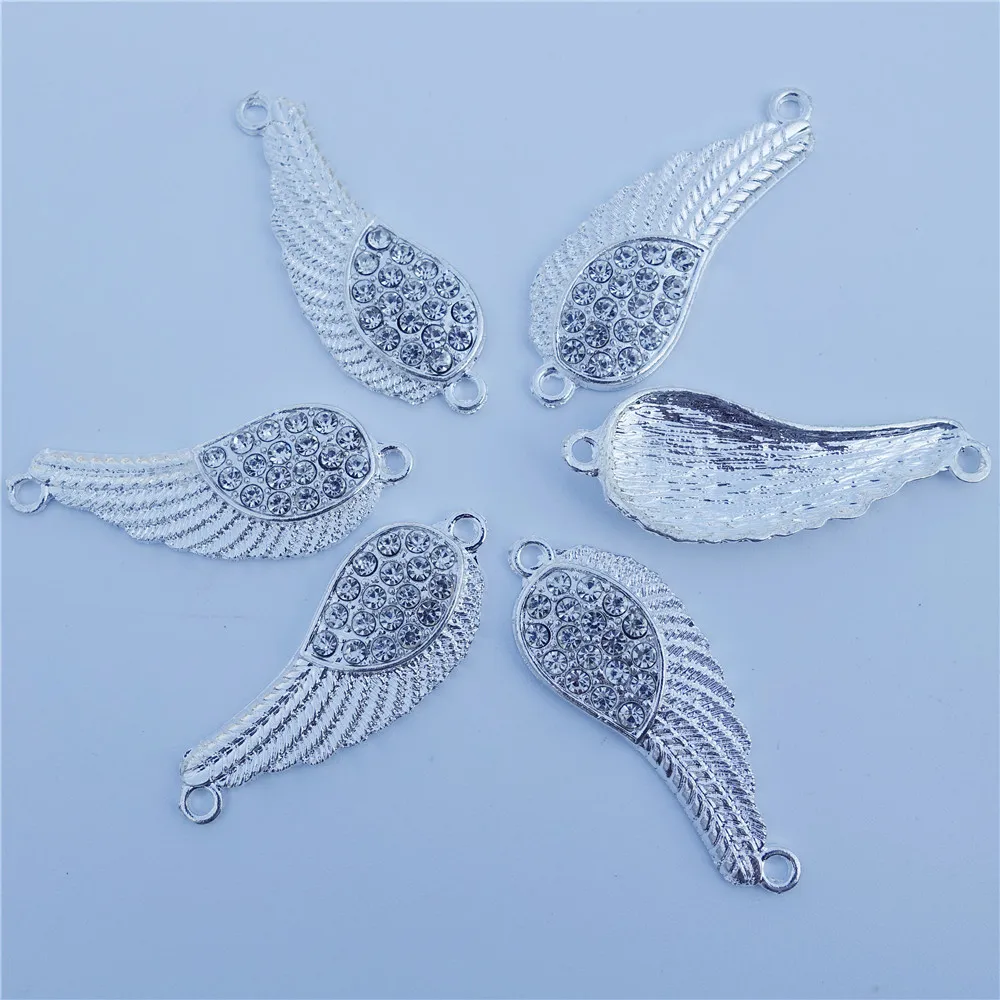 Соединители для браслетов и ювелирных изделий ангельские крылья из