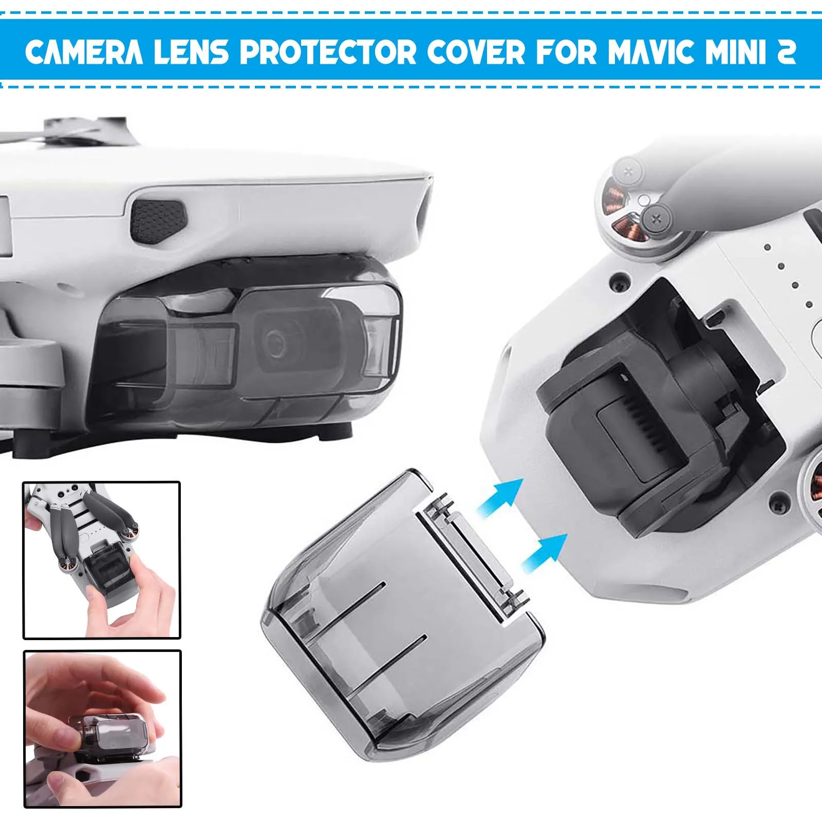 

Gimbal Camera Lens Protector Cover Dust-proof Cap For Dji Mavic Mini 2 Drone Gimbal Protectors Transparent Camera Lens Cover
