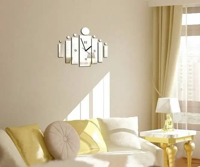 

Personalized DIY Creative Acrylic Mirror Wall Stickers Room Decoration Living Room Quiet Acrylic Wall Stickers Beautiful Time