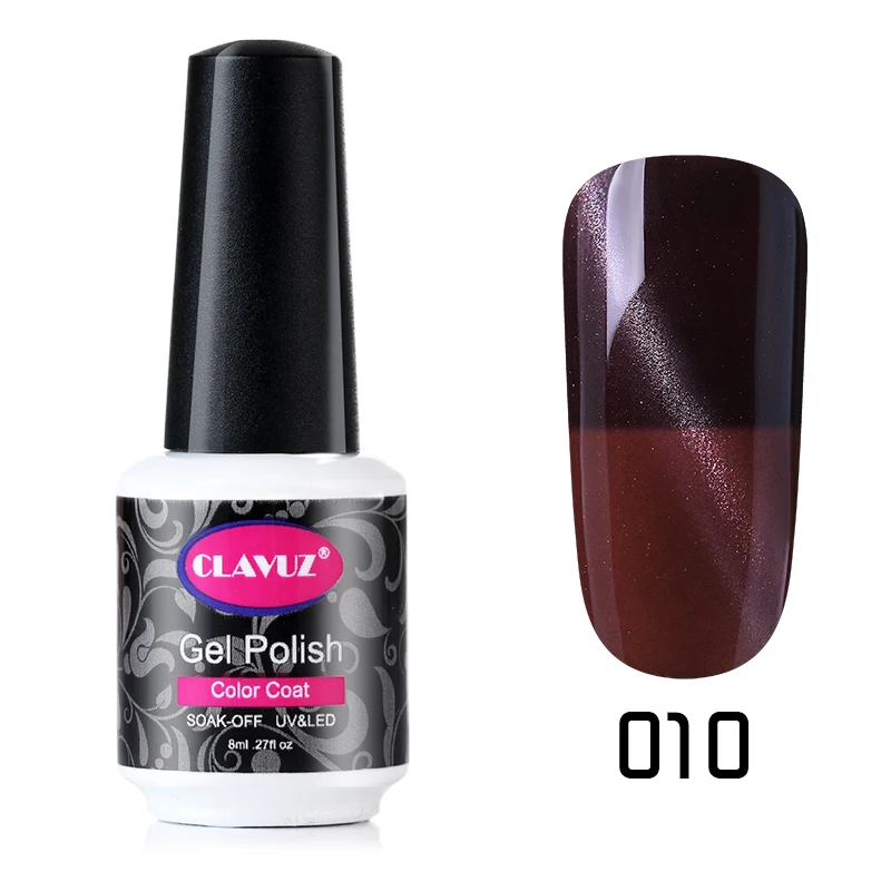CLAVUZ изменение температуры цвет кошачьих глаз УФ-гель для ногтей магнитный гель