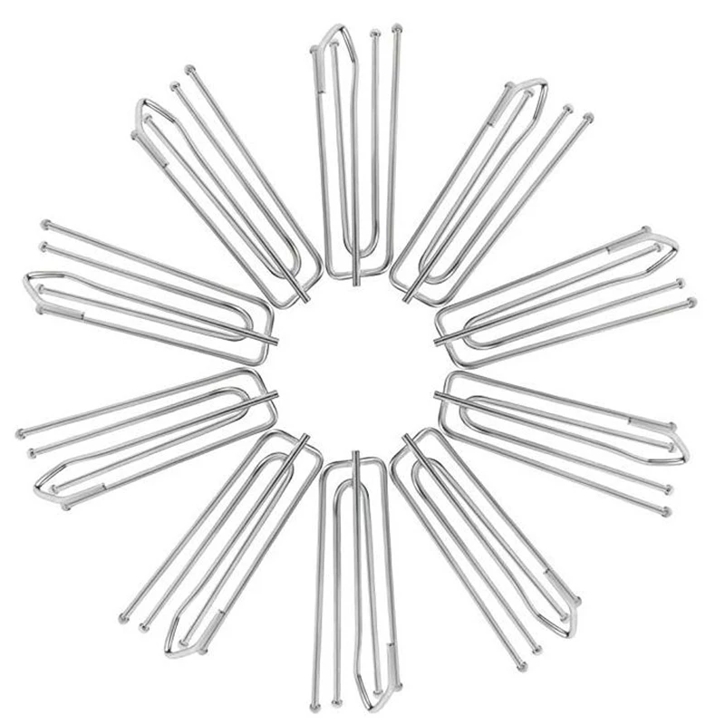 100 шт./лот занавес ленты крюк четыре вилки Крюк Аксессуары для штор ткань