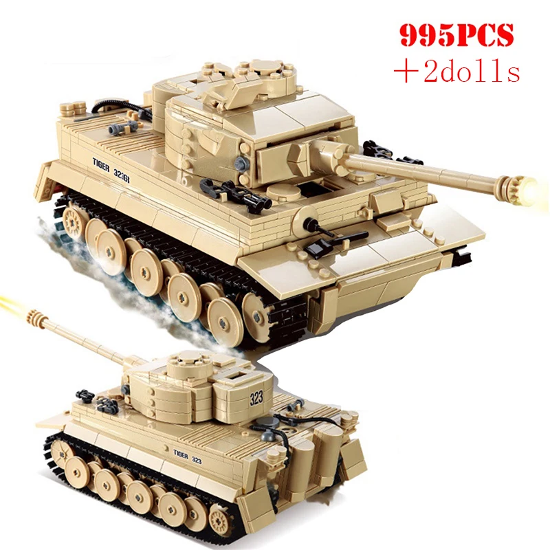 Конструктор Военный King Tiger Tank армия 2 мировая война фигурки солдат техническое
