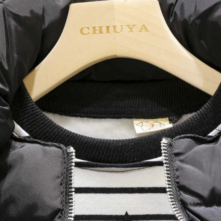 WLG/комплект зимней одежды для мальчиков из 3 предметов детские черные парки жилет