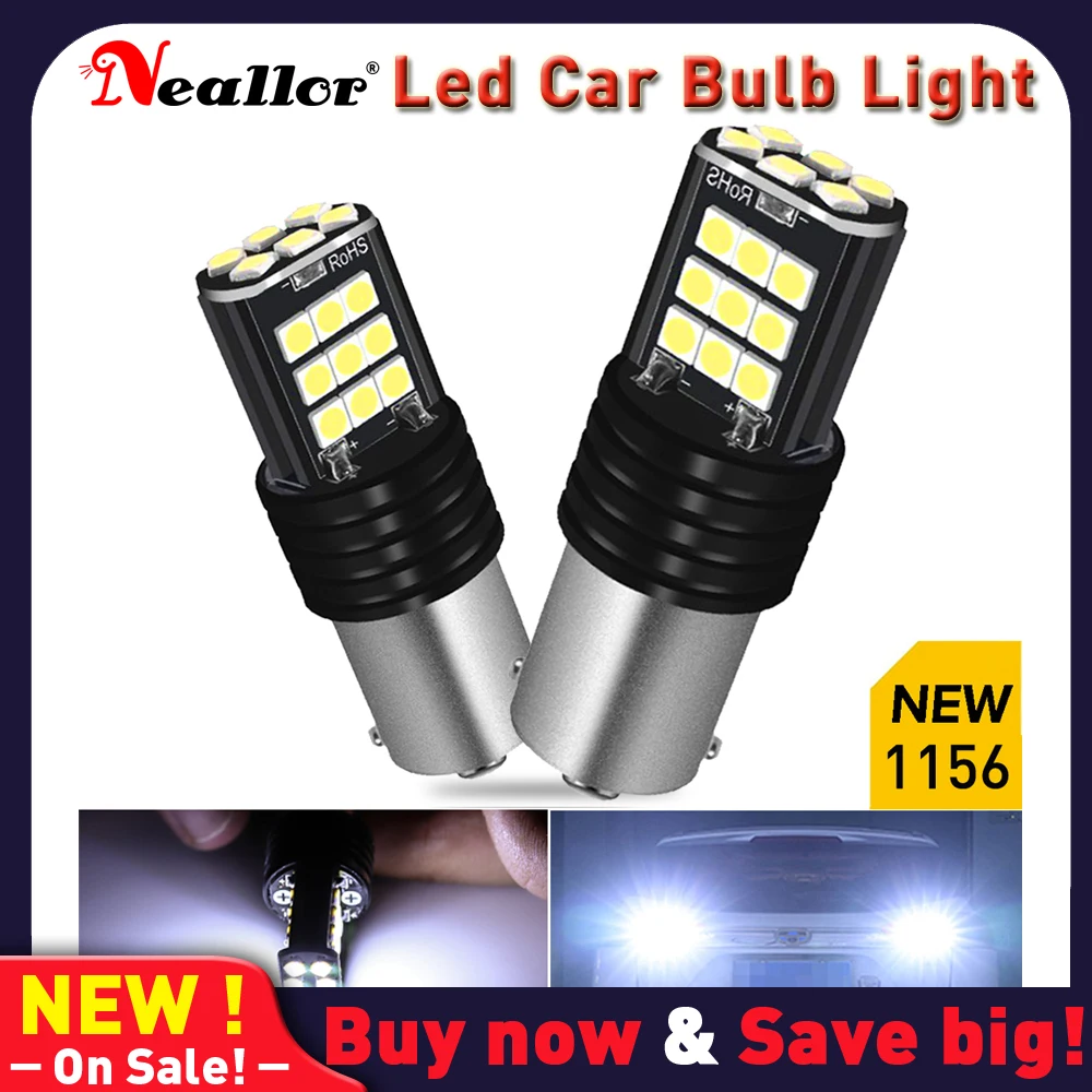 

2Pcs 1156 BA15S 7506 P21W R5W Super Bright 3030 LED Car Brake Bulbs Turn Signals Auto Backup Reverse Lamp Daytime Running Lights