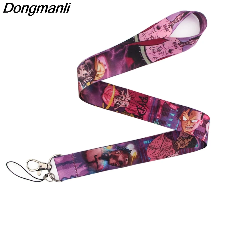 

PC215 Lil Peep Lanyards ID Badge Holder ID Card Pass Mobile Phone Straps Badge Key Holder Keychain