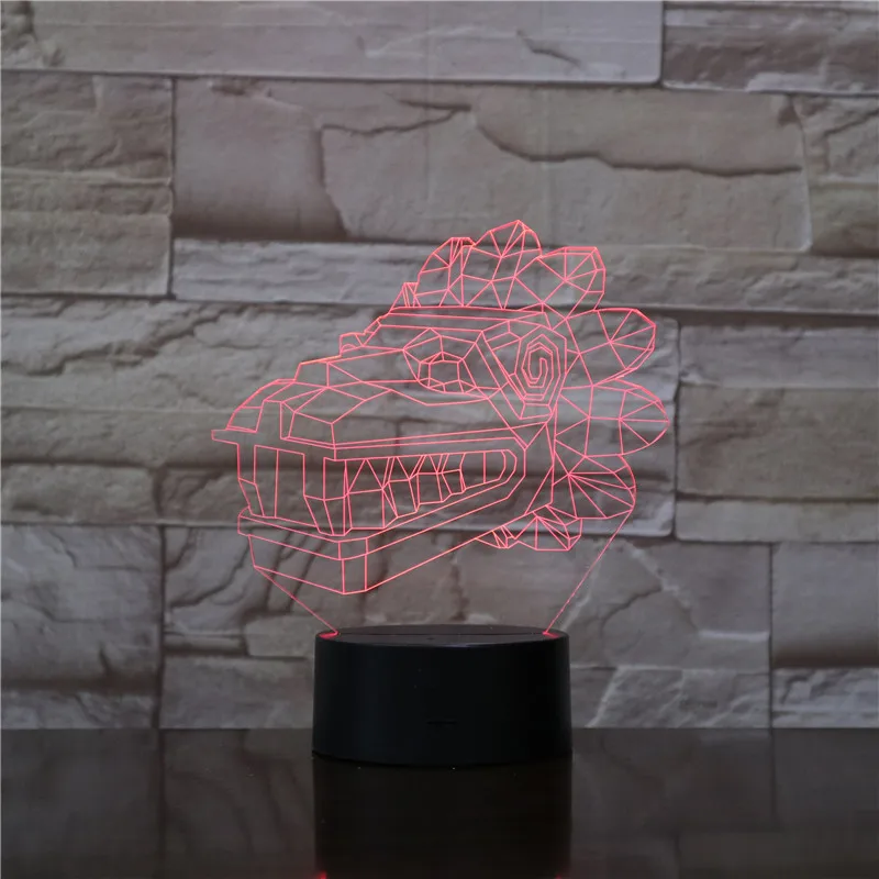 

Crocodile 7 Color Changing 3D Colorful Touch Table Lamp Modelling Led Visual Cartoon Atmosphere Night Light Dropshipping