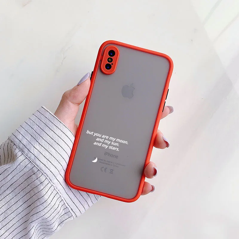 

Love Poetry Phone Case for iPhone 12 Mini 11 Pro X XS Max XR 8 7 6 6s Plus Hard Matte Back Cover