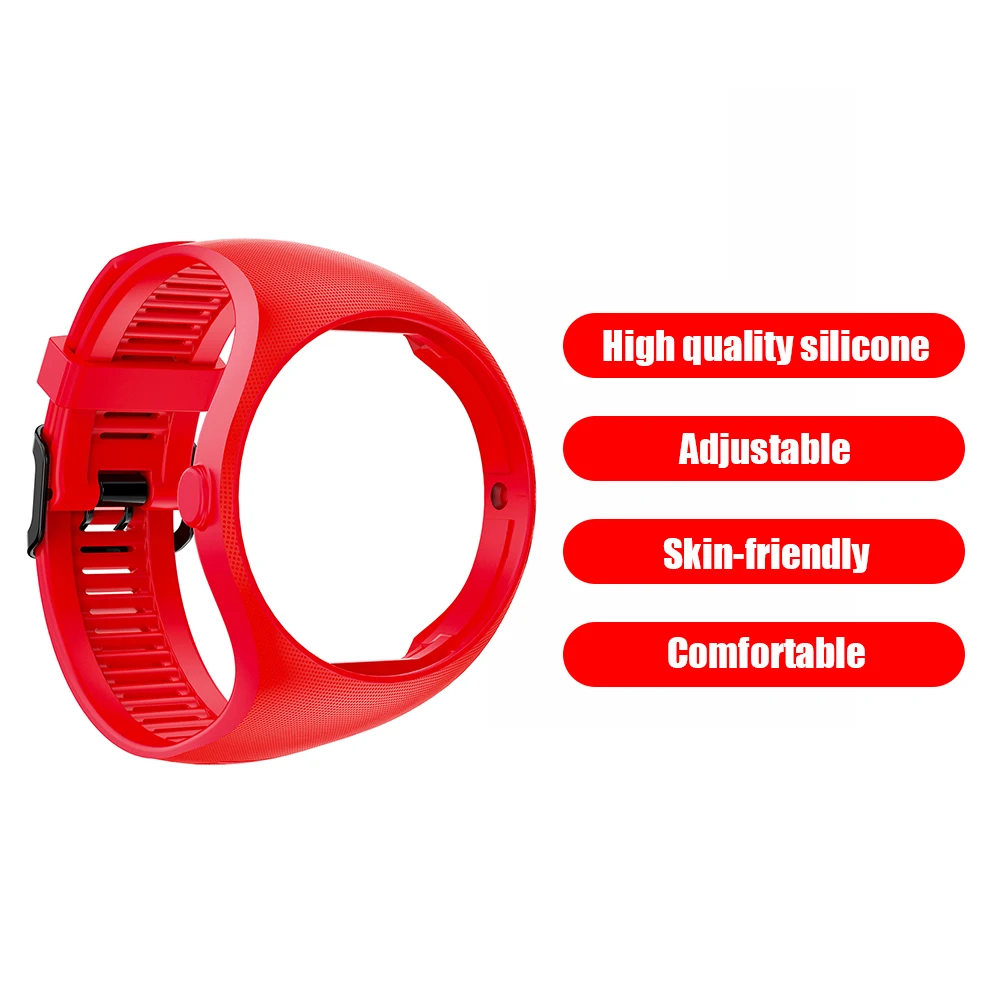 

Watch Band Exterior Decoration Parts Strap for Polar M200 Smartwatch Silicone Replacement Sports Band Wrist Bracelet