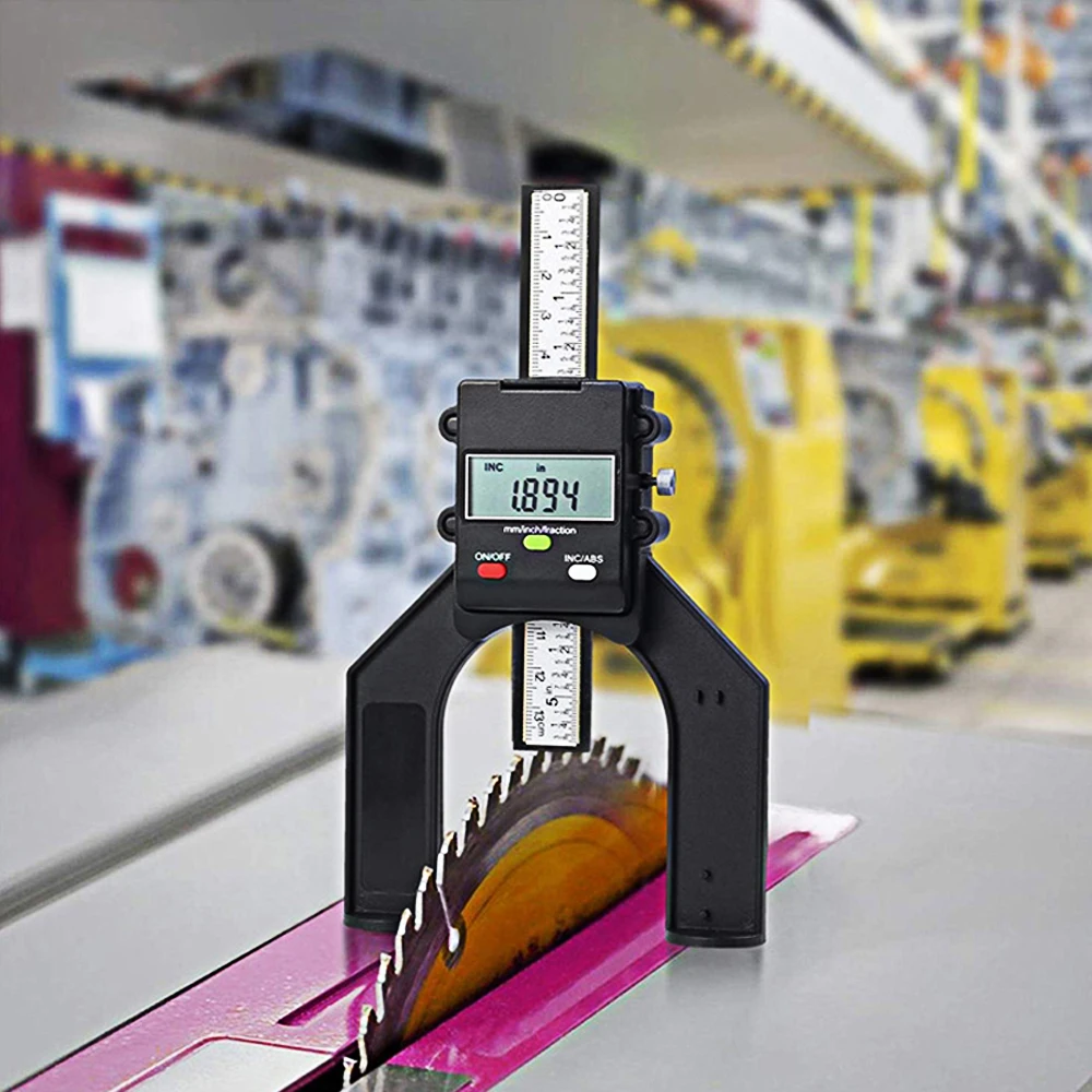 Цифровой Штангенциркуль с ЖК дисплеем линейка измеритель высоты и глубины
