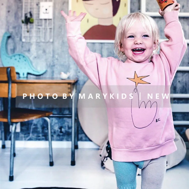 2019 BC Kids AW/Новое поступление детский осенний свитер модные топы с принтом для