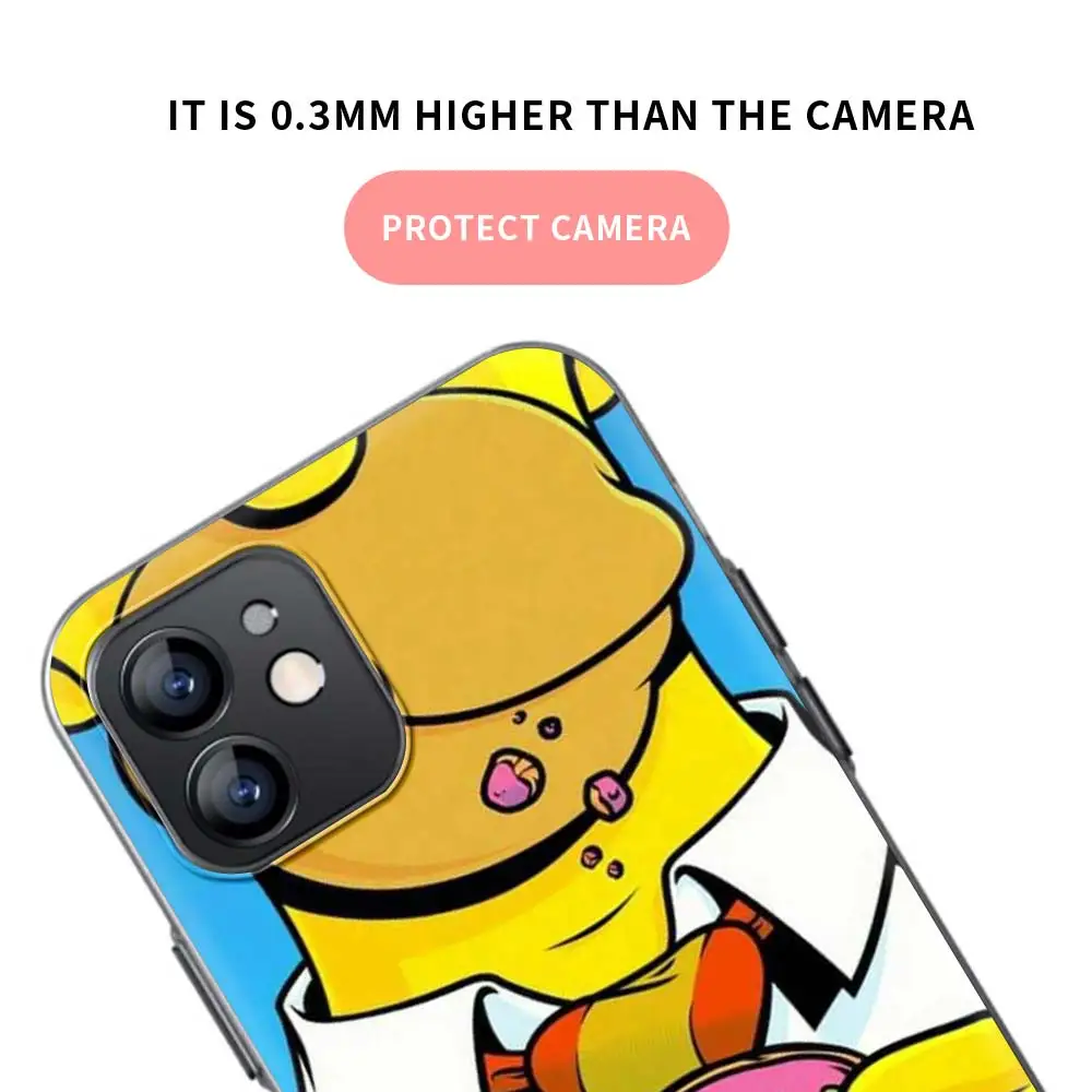 

Homer J.Simpson Soft Case for iPhone 12 Pro 11 12 Mini 11 Pro MAX 7 8 SE XR X XS MAX 6 6s 7 8 Plus Black Silicon Phone Cover Bag