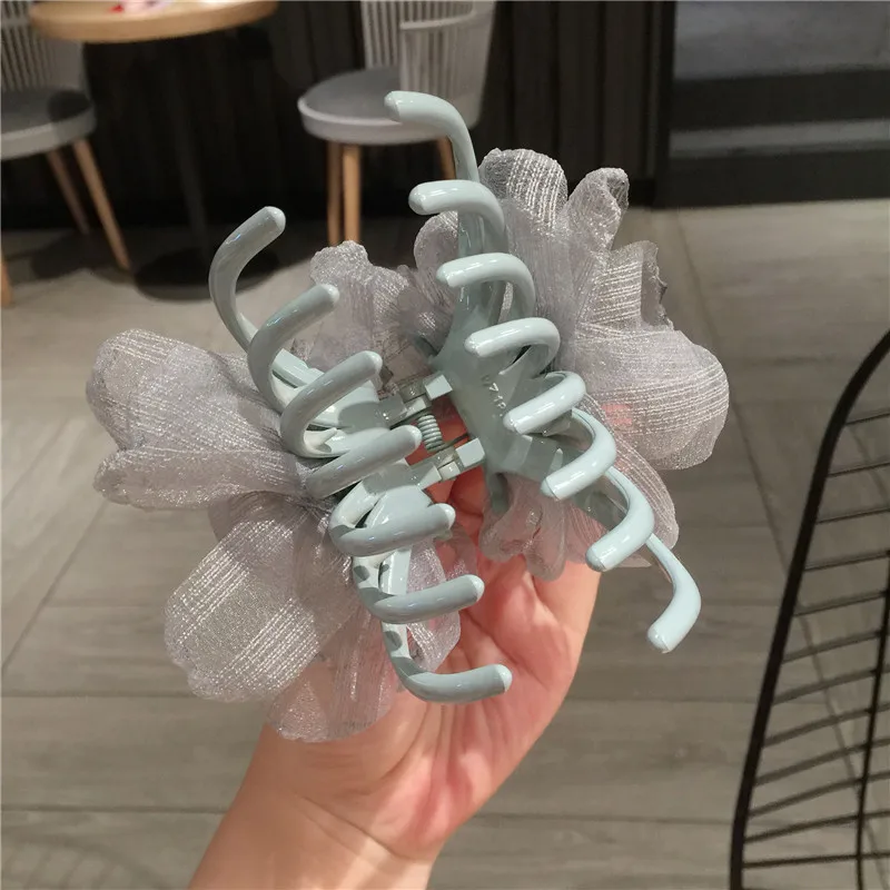 Модная одежда для девочек С декором в виде цветка жемчуг зажим волос заколка со