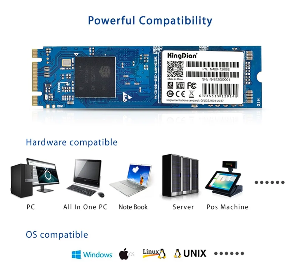 KingDian ssd m2 2280 мм 512 ГБ 256 128 Внутренний твердотельный накопитель Жесткий диск для компьютера Тетрадь 120 ГБ 240 ГБ HDD