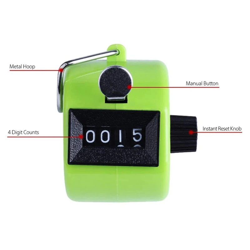 

8 Pack Hand Tally Counter 4 Digit Palm Click Counter Hand Held Counter Clicker for Sport/Stadium/Coach and Other Event