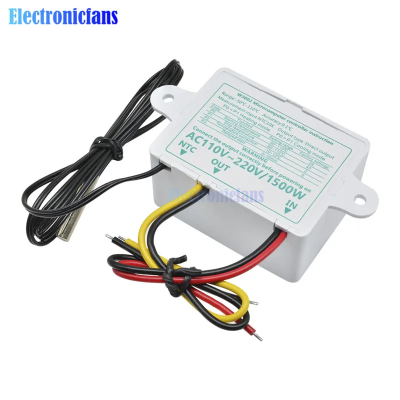 XH-W3002 W3002 цифровой AC110-220V DC 12 В 24 В W3002 светодиодный контроллер температуры микрокомпьютерный термостат
