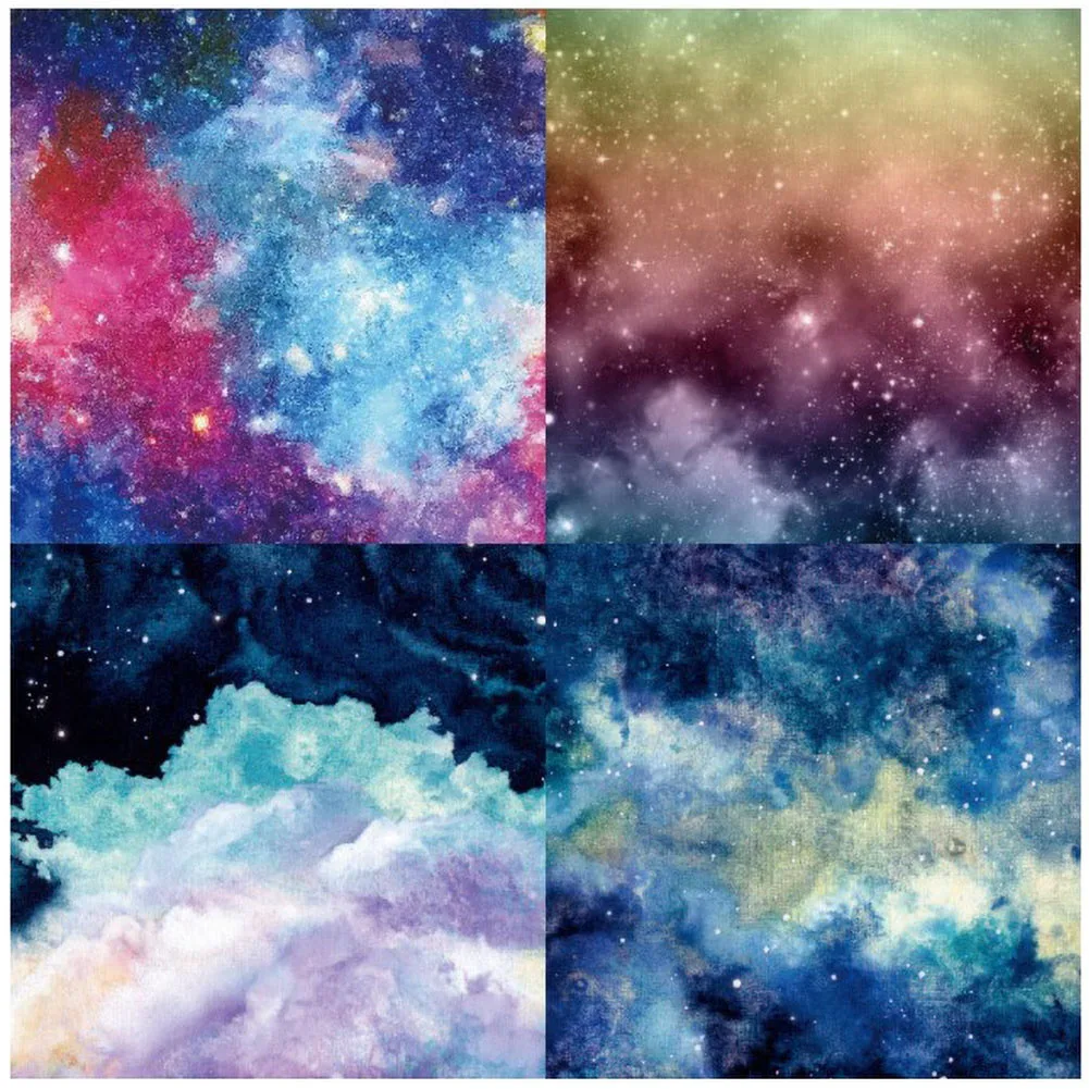 

24 Sheets Scrapbooking Packs Paper Starry Nights Scrapbook Paper Creative Scrapbooking Paper Pack Handmade Craft Background Pad