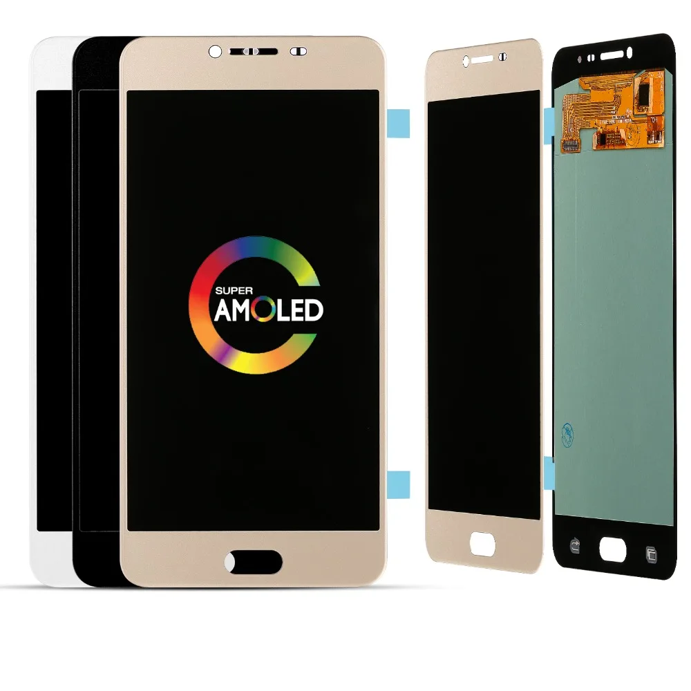 Протестированный рабочий 5,7 дюймовый супер AMOLED lcd s для samsung Galaxy C7 C7000 SM-C7000 ЖК-дисплей+ кодирующий преобразователь сенсорного экрана в сборе