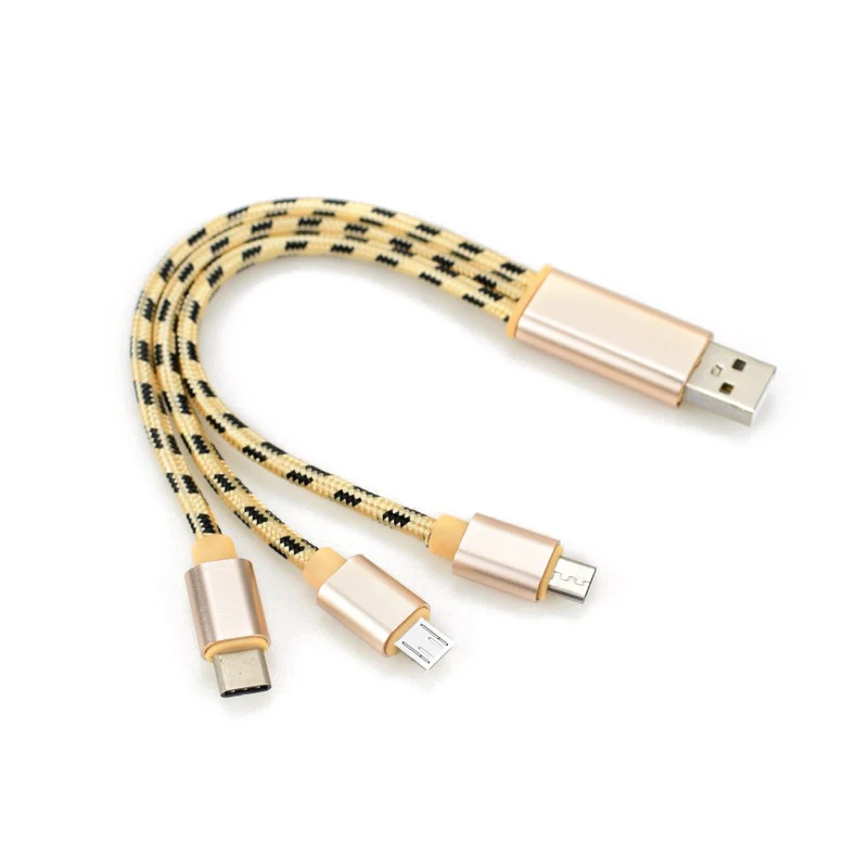 USB кабель для iPhone XS X 8 зарядное устройство 3 в 1 Micro передачи данных Android TypeC