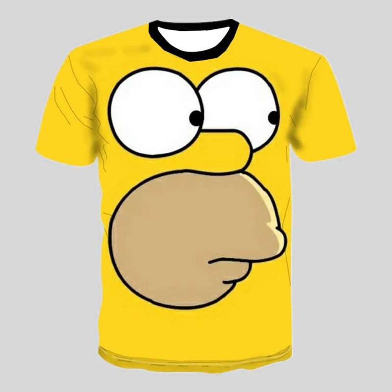 

2021New Cartoon anime Printing Boy O Collar T shirt Harajuku Leisure Run Sports T-shirt Summer Oversized Street Short Sleeve Top