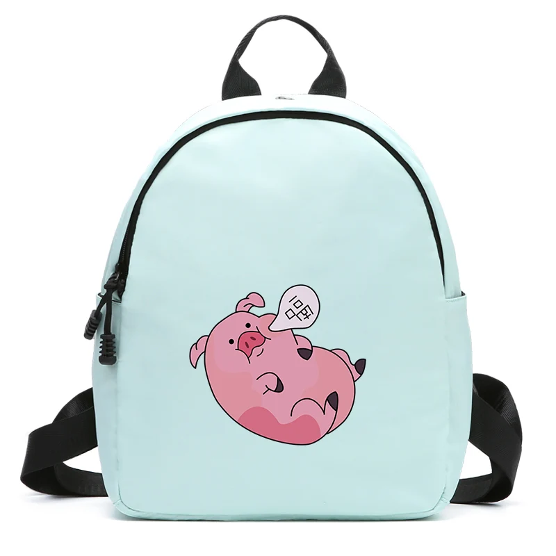 Новый Kawaii Pig женский водонепроницаемый практичный маленький рюкзак для шоппинга