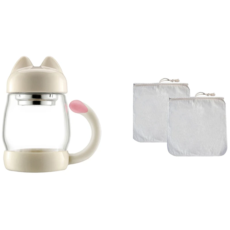 1 шт. кружка для чая с крышкой и 2 фильтров холодного кофе 420 мл/14 унций|Фильтры