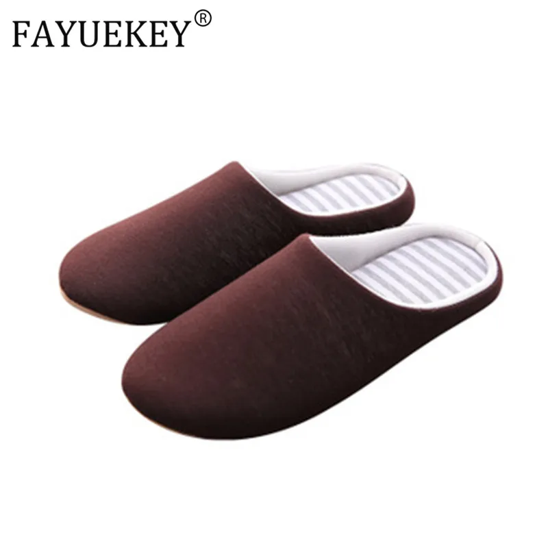 FAYUEKEY 2020 зимние плюшевые тапочки для женщин и мужчин домашняя обувь хлопковые