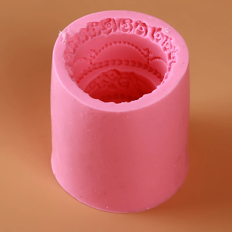 3 слоя силиконовая форма для выпечки в форме цветка Fondant (сахарная) пресс форм