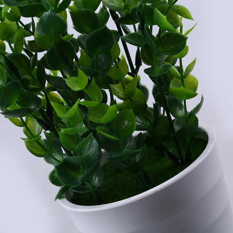 

Artificial Plants Bonsai Simulation Small Tree Pot Plastic Fake Flower Potted Ornaments Home Garden Decorative Grass Flowerpot