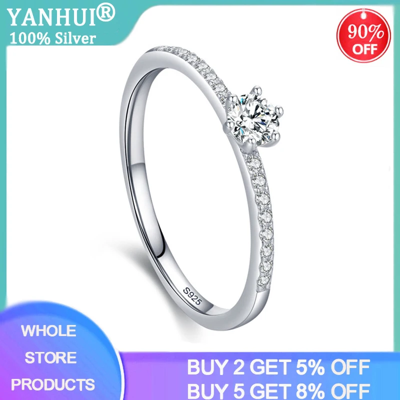 

Женское кольцо из серебра 925 пробы с прозрачным фианитом