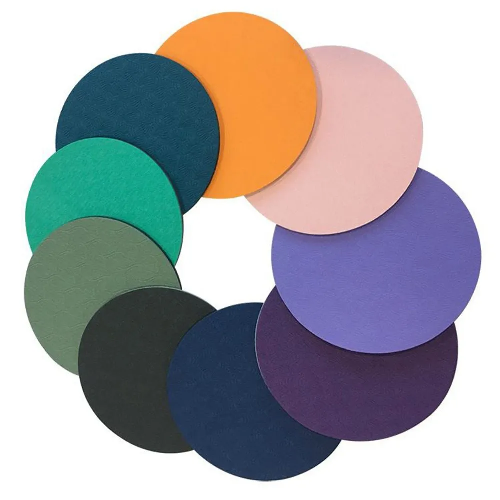 Переносные коврики для йоги плотный круглый наколенник тренировок коврик с