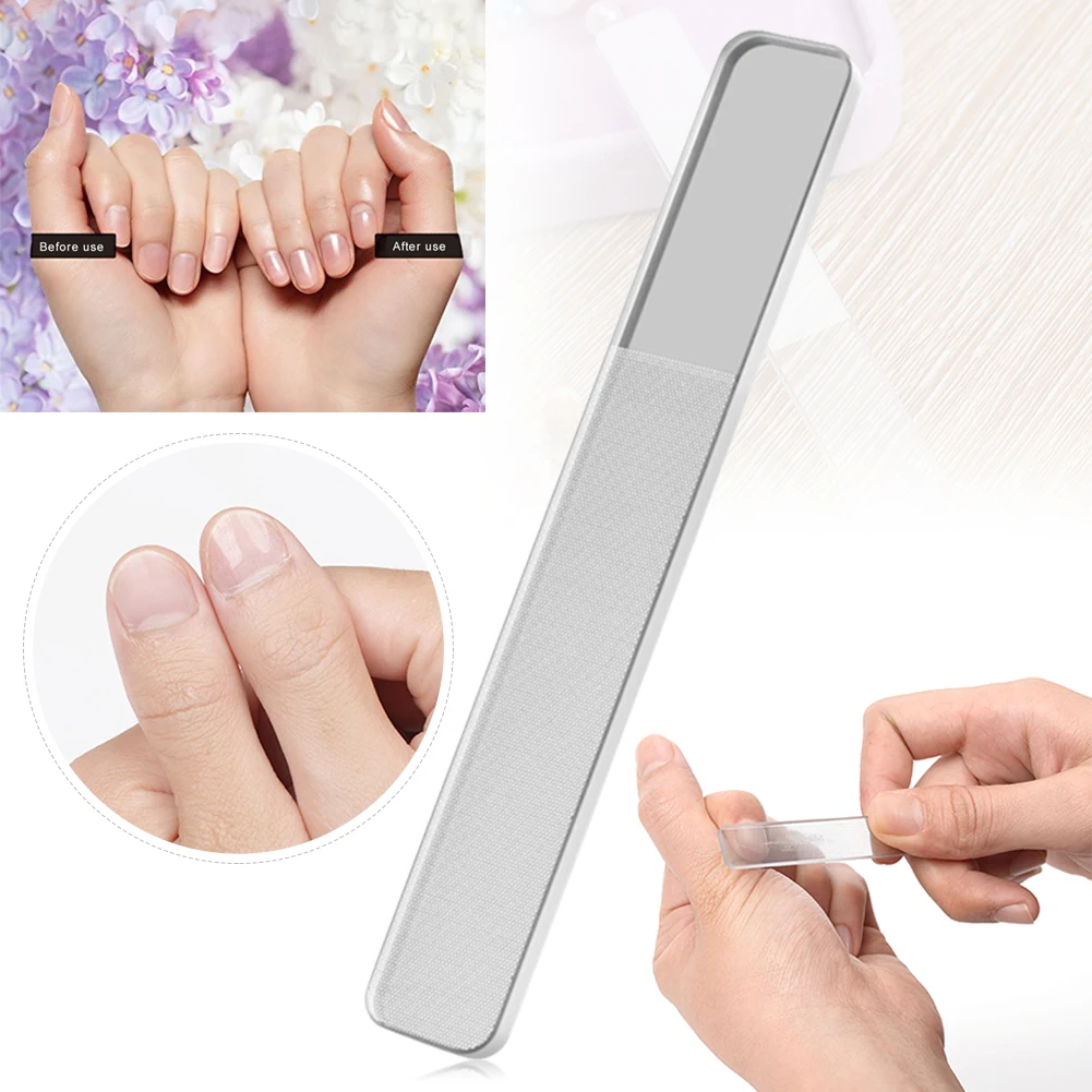 

Nano glass Nail Art Sanding Sandpaper Nail Washable Nail File Professional Manicure Tools Set DIY Home