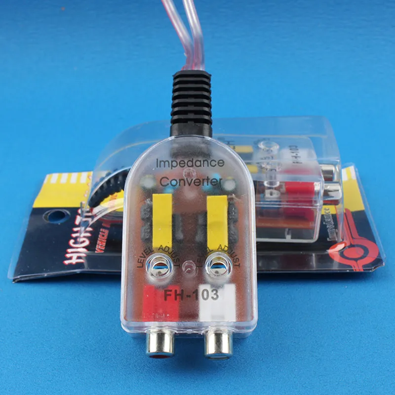 Автомобильная стереосистема 12 В радиоколонка с высоким и низким разъемом RCA