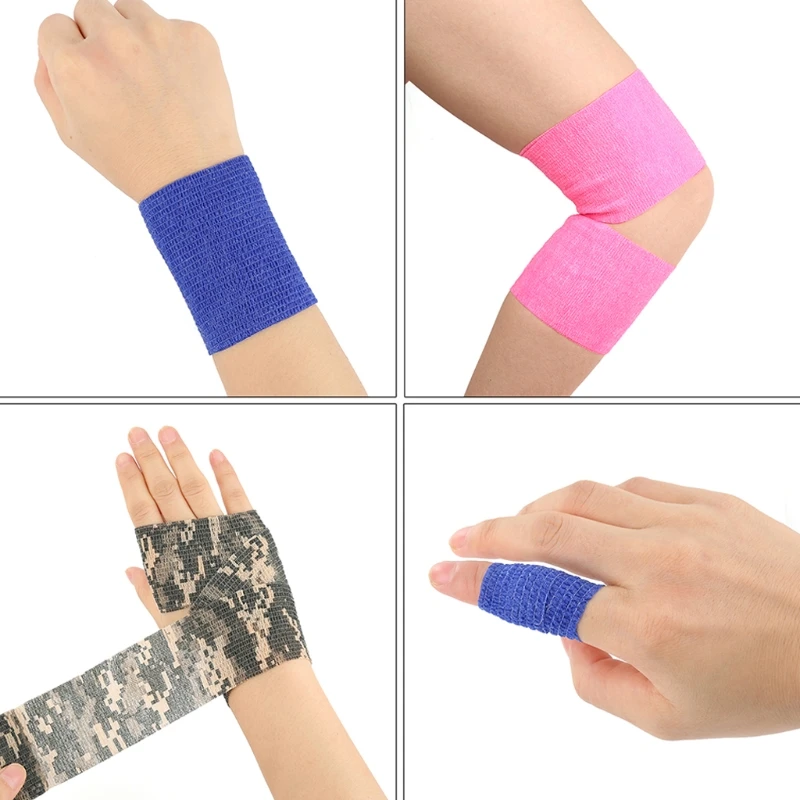 

5cm x 4.5m Self Adhesive Elastic Bandage First Aid Kit Colorful Tape New R66E
