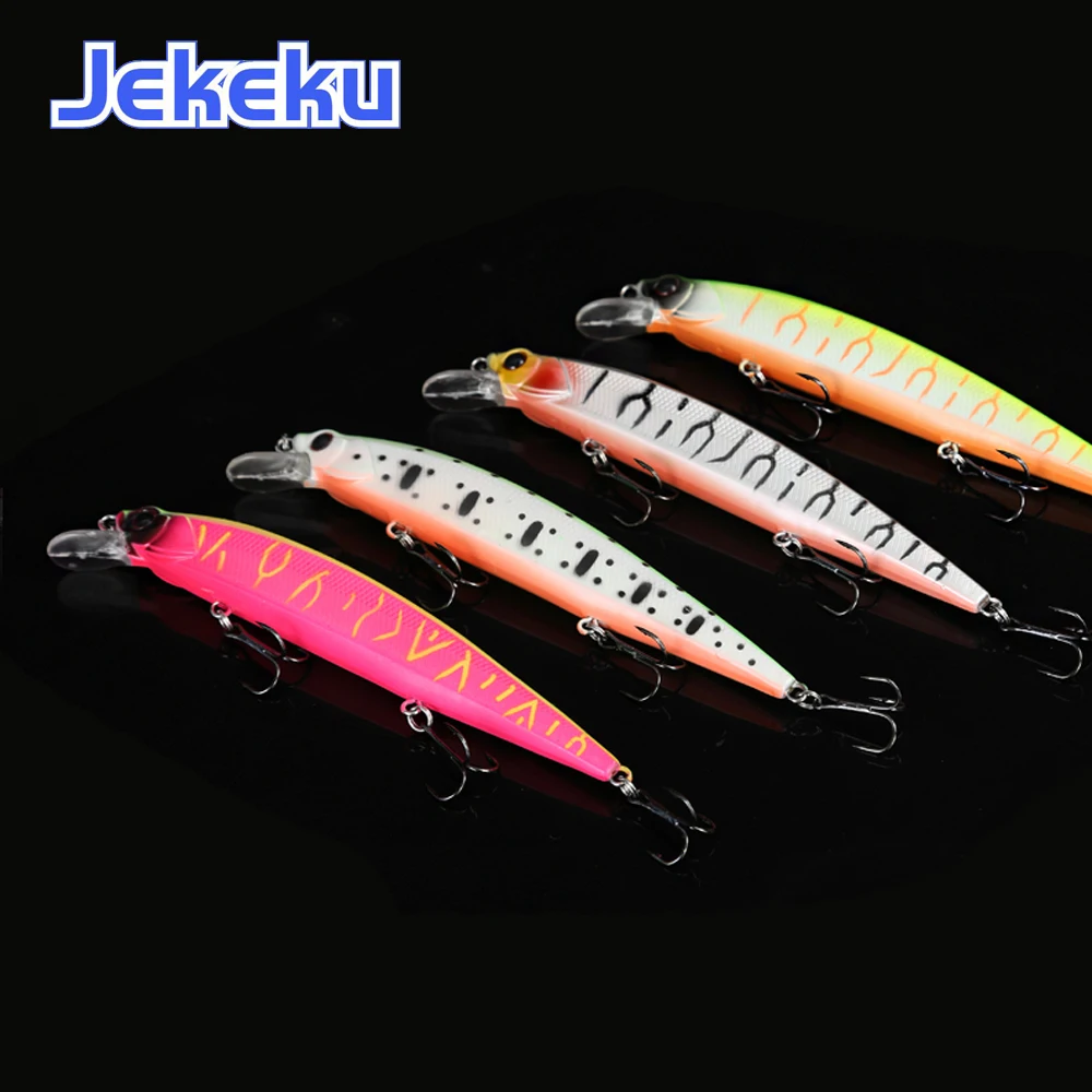 

JEKEKU 1pc NEW Hard Minnow Fishing Lure 130mm 18g Wobbler Bait with Ball Artificial Bait Swimbait for pike perch