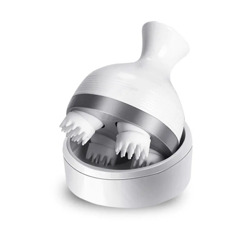 patented design Silicone Multifunctional dragon gripping head pet massager charging electric kneading scalp massage machine |