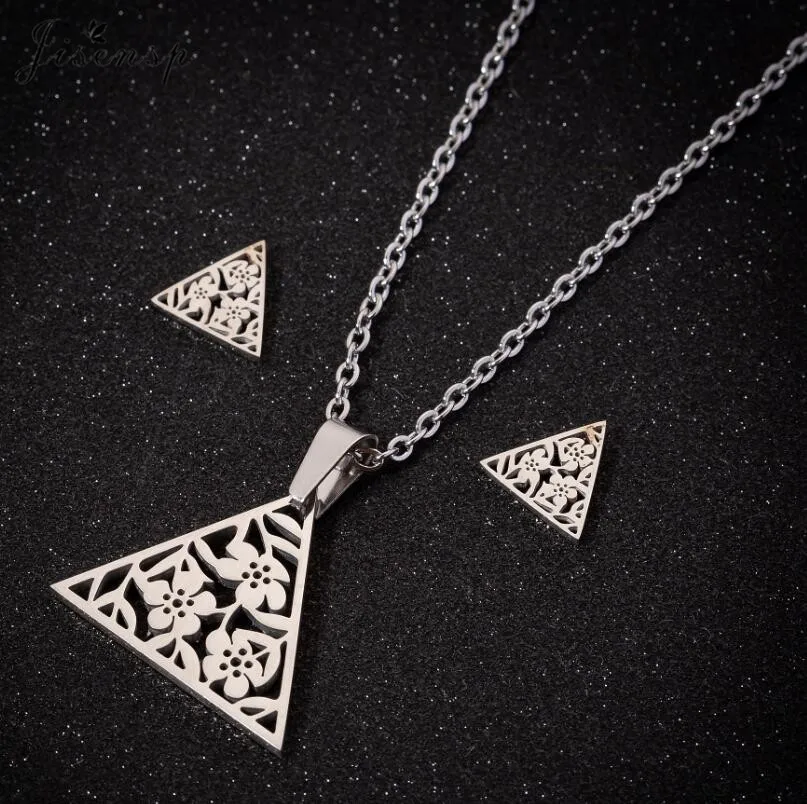 Комплект из колье и серёг нержавеющей стали|Ювелирные наборы| |