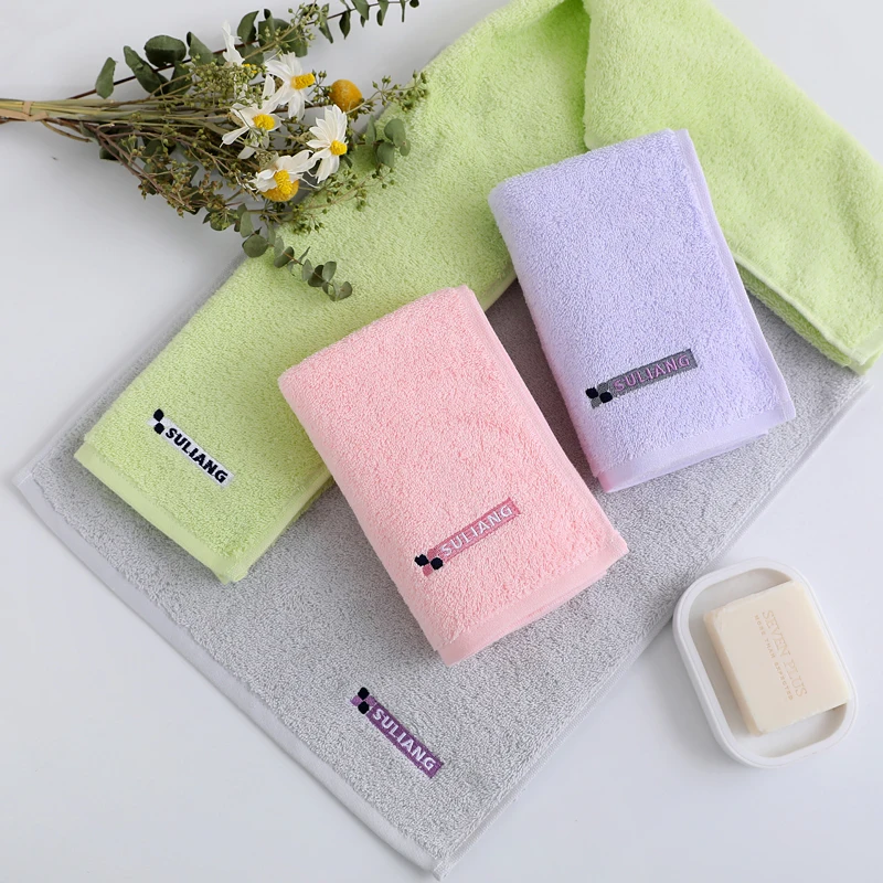4Pcs Turkish Cotton Bath Towel Set Absorbent Bath Towels Solid Color Soft Friendly Face Hand Shower Towel For Bathroom Washcloth