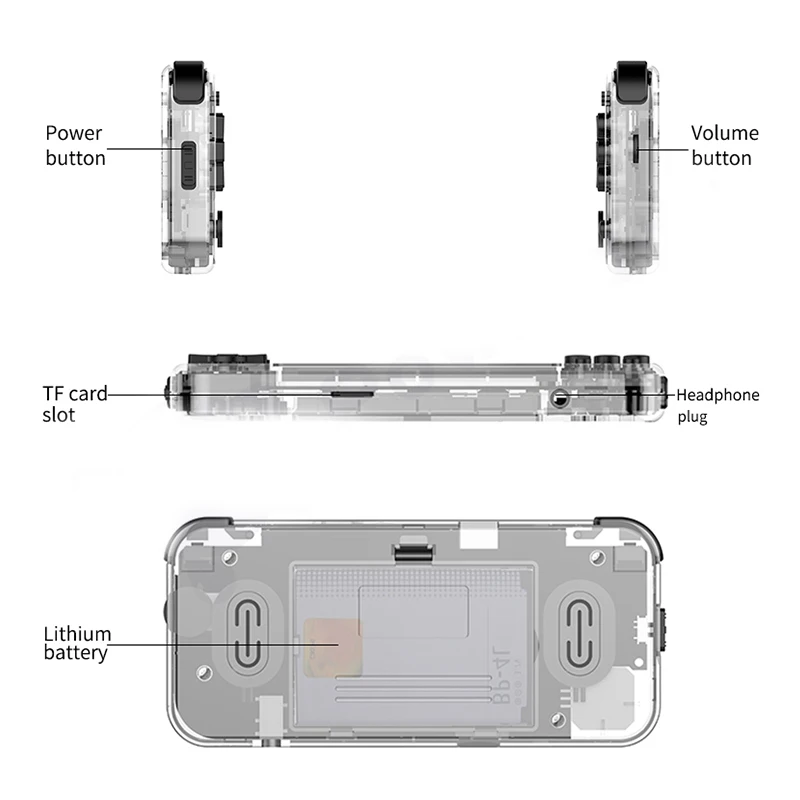 16 Гб Портативный игровая консоль 3 &quot32 бит портативная с подсветкой 2000