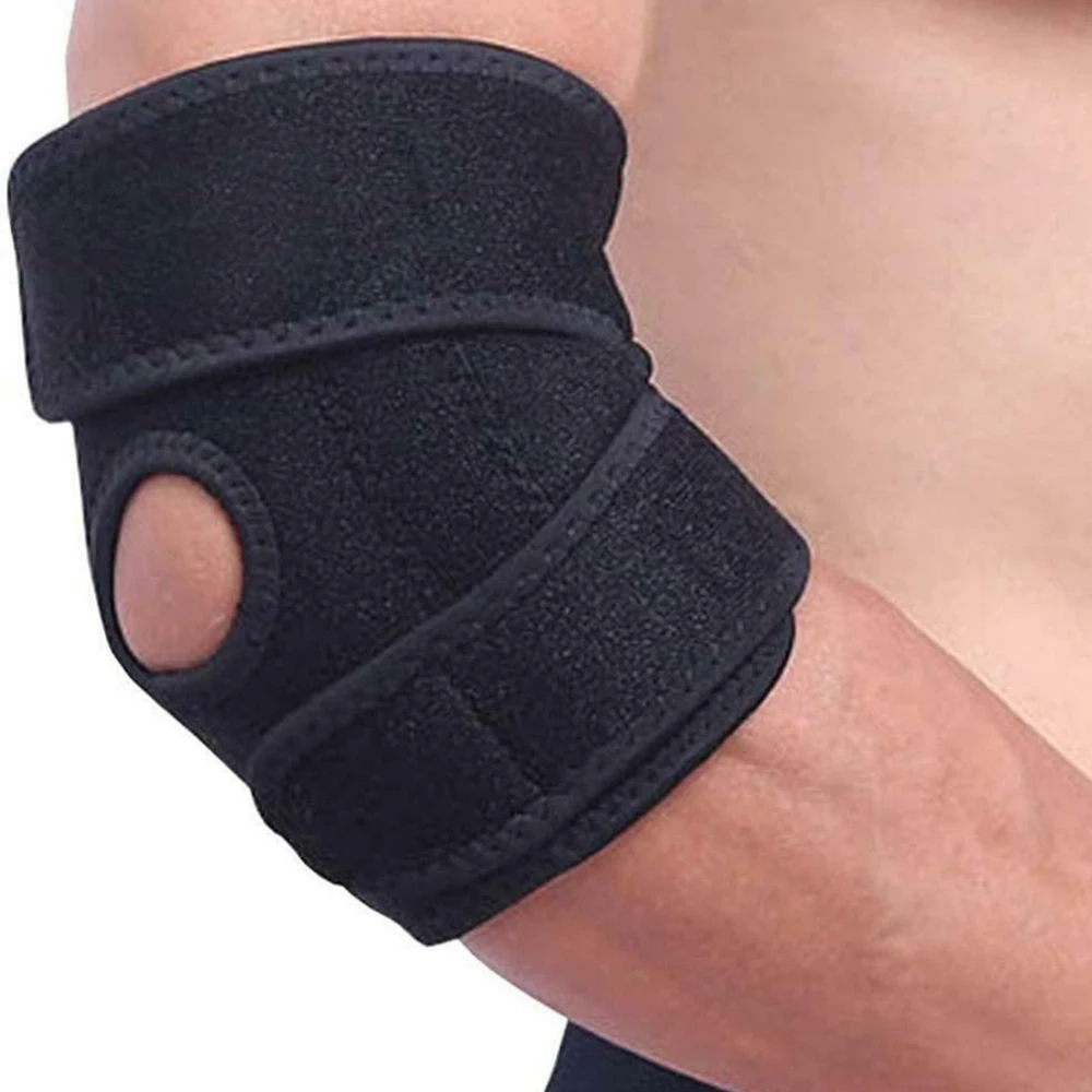 

Breathable Sport Pad Gym Elbow Protection Spring Elbow Brace Arthritis Golfers Strap Adjustable Tennis Elbow Support