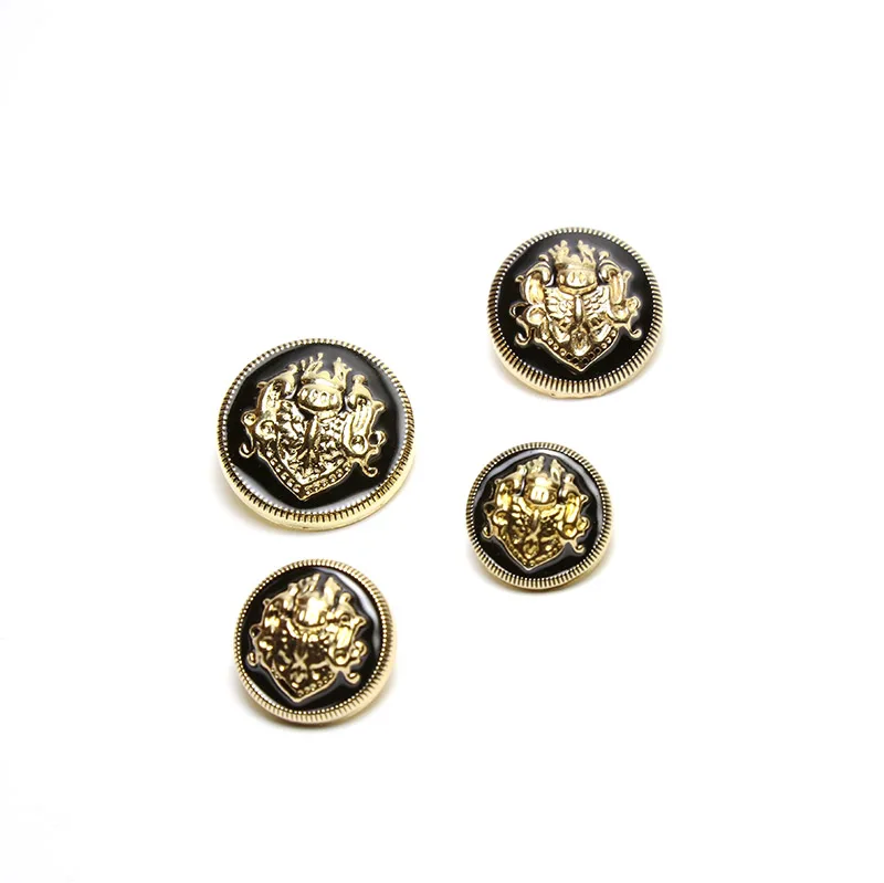Модный металл Золотая пуговица Металлическая пластинчатый материалы для