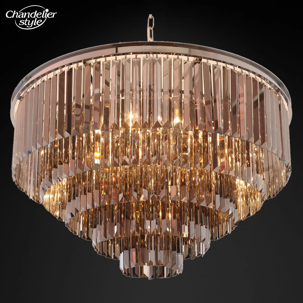 

Modern Crystal Prism Chandelier Lighting Vintage Luxury Cristal Chandeliers Hanging Light Fixtures for Home Hotel Decoration