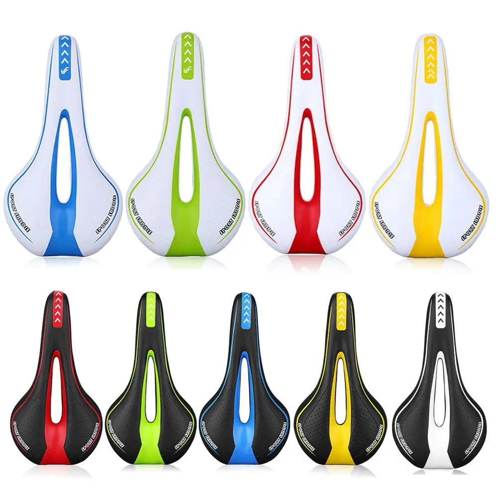 

1pc Bicycle Saddle Reflective Strip Widen MTB Road Bike Comfortable Memory Cushion Pad Shock for Saddle Seat Accessories
