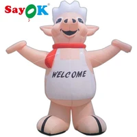 sayok giant inflatable pig inflatable pink pig with blower for advertising promotion festival party decoration