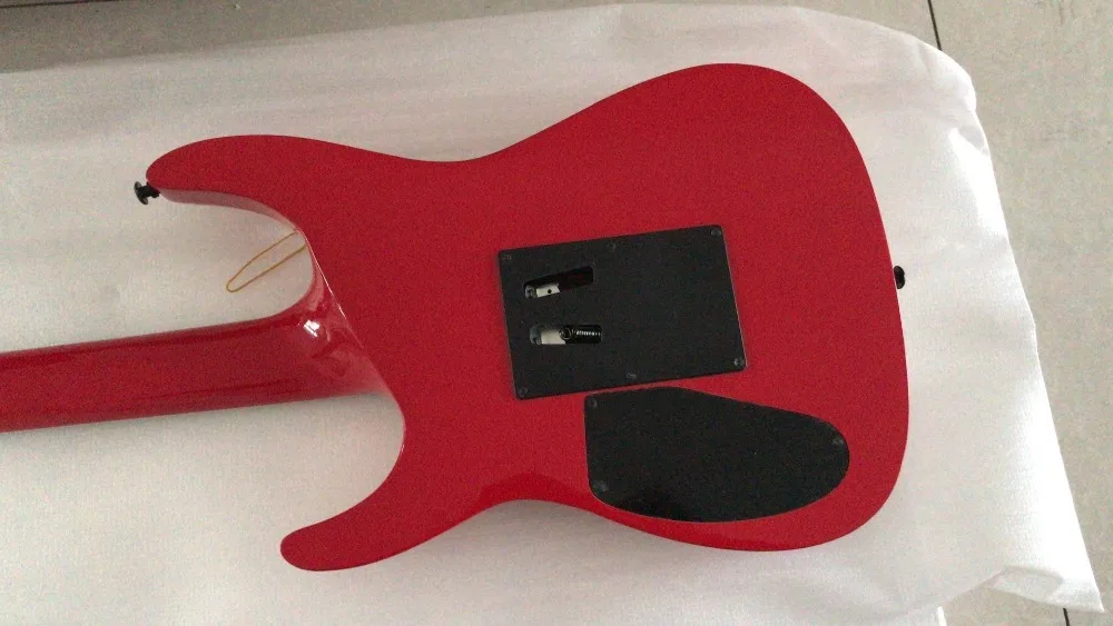 Custom shop MH-1000 красная электрогитара MH1000 модельная гитара 24 Лады для гитары с тремоло Floyd Rose(логотип на заказ