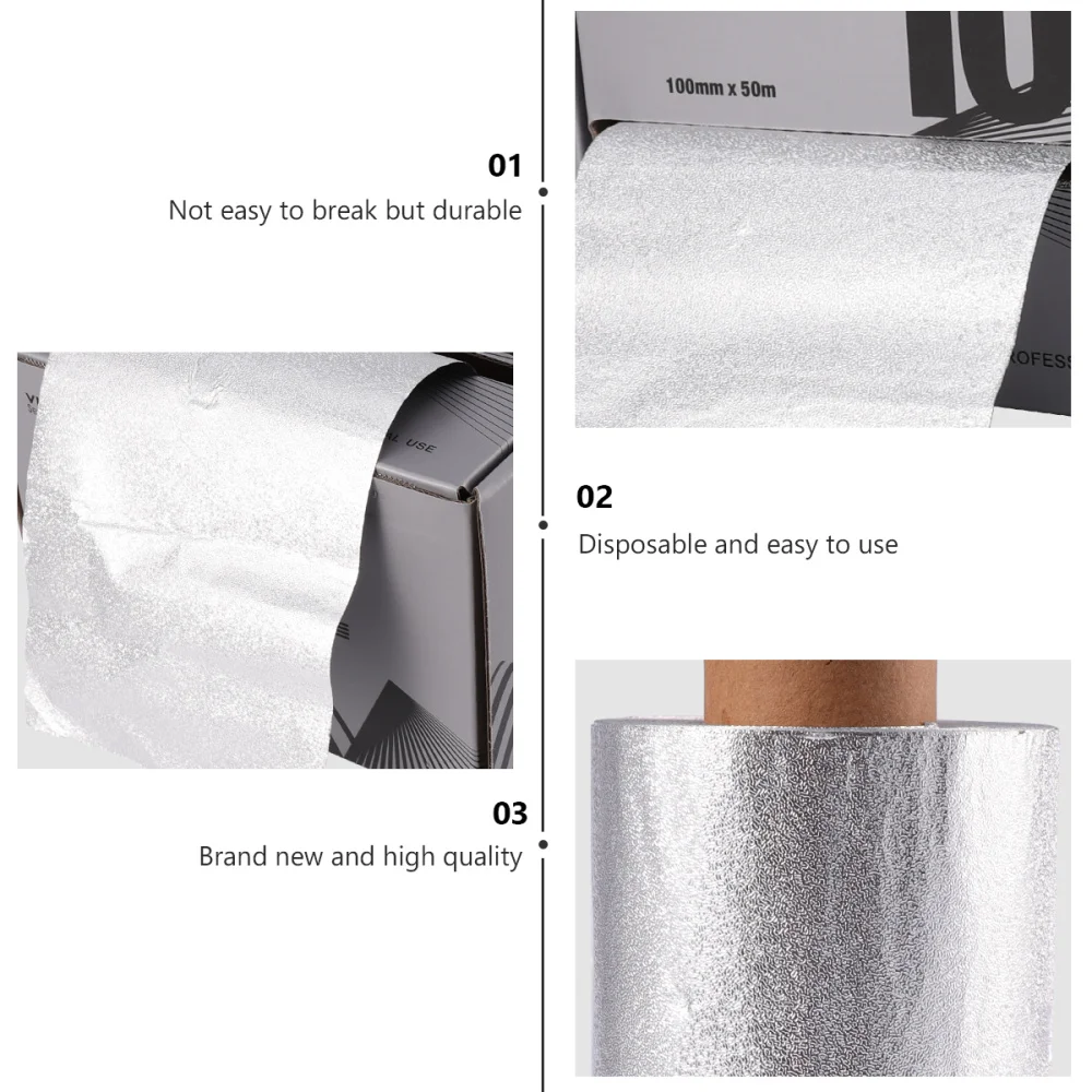 

1 Box of Hair Coloring Tin Foil Professional Hairdressing Perm Modeling Tool for Salon Barber Shop