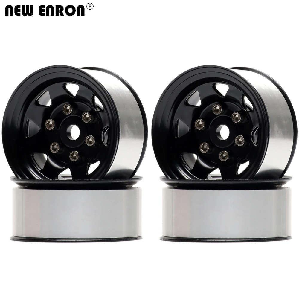 

NEW ENRON Aluminum Alloy 1.55" 46mm Wheel Hub Rim 4PCS for RC Car 1/10 D90 TF2 Tamiya CC01 LC70 MST JIMNY Axial 90069