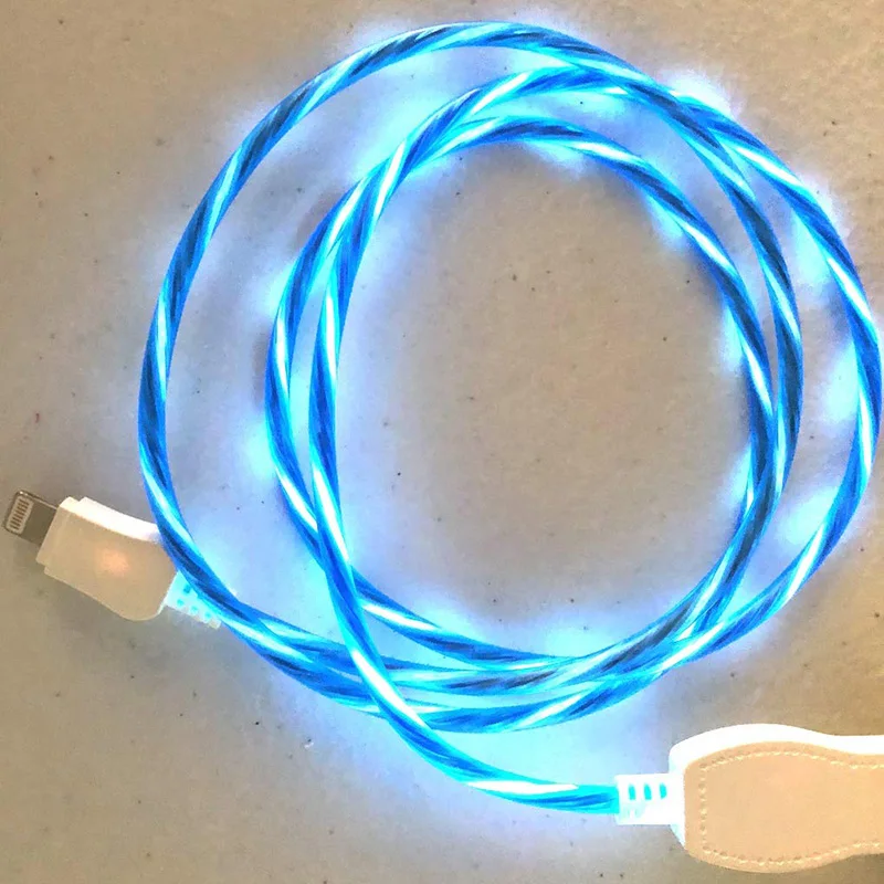 Мобильный светодиодный usb кабель для синхронизации данных и зарядки реверсивных